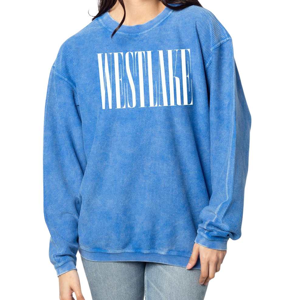 Chicka d corded crewneck sweatshirt 2025 sizing