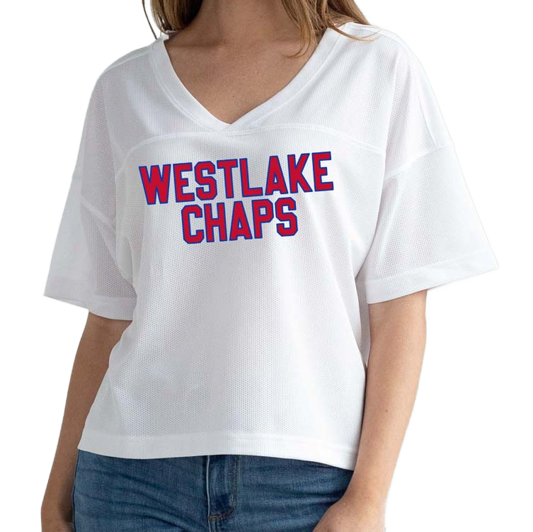 Womens Jersey - cropped in White